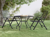 Garden Table 80x72 cm Expanded Metal Mesh Anthracite 317343