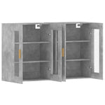 Wall Mounted Cabinets 2 pcs Concrete Grey Engineered Wood 3197900