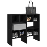Shoe Racks 2 pcs Stackable Black Oak 89.5x30x40 cm 858842