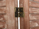 6-Panel Room Divider Brown 210x165 cm Solid Wood Paulownia 338585