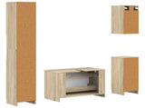 4 Piece Bathroom Cabinet Set UTRECHT Sonoma Oak Engineered Wood 3417974