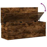 Storage Box Smoked Oak 102x35x35 cm Engineered Wood 840692