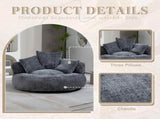 COOLMORE Lazy Sofa Durable Comfort Lounger High Back Bean Bag Chair Couch With Three Pillows for W2678P312245