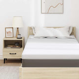 Mattress Topper White 90 x 200 x 7 cm Jaquard Fabric 4106234