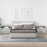 Bedside Cabinets with Drawer 2 pcs Concrete Grey 51x31x47 cm 858675