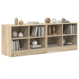 Bed Cabinet 2 pcs Sonoma Oak 66 x 33 x 48 cm Engineered Wood 893725