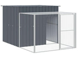 Chicken Cage Anthracite Galvanised steel 165x659x181 cm Durable 3189110