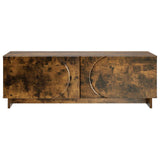 Coffee Table Smoked Oak 102 x 50.5 x 35 cm Engineered Wood 8011455