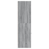 Apothecary Cabinet Grey Sonoma 30x41x144,5 cm Engineered Wood 855174
