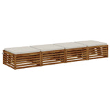 4-Piece Seat Cushions SOEST 4 pcs 100% Polyester White 944824