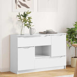 Sideboard High Gloss White 100 x 30 x 65.6 Engineered Wood 888791