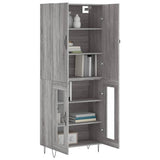 Highboard Grey Sonoma 69.5x34x180 cm Engineered Wood 3198071