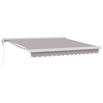 Retractable Awning Manual Light grey 300 x 250 cm Fabric, Metal 3330100