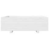 Garden Planter White 80x80x26.5 cm Solid Wood Pine 847309