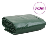 ZNTS Tarpaulin Green 3x3 m 650 g/m² 156132