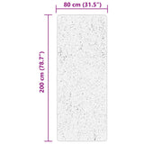 Rug HUARTE Short Pile Soft and Washable Beige 80x200 cm 375015