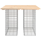 Garden Table Gabion Design 100x102x72 cm Solid Wood Pine 834368