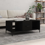 Coffee Table Black 102x50x40 cm Engineered Wood 829301