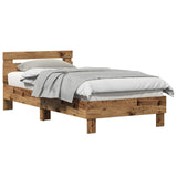 Bed Frame Old Wood 203 x 95 x 70 cm Engineered Wood 874112