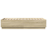 Bed Frame without Mattress Sonoma Oak 75x190 cm Small Single 3209760