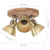 320510 Industrial Ceiling Lamp 25 W Brass 42x27cm E27