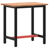 Workbench 80x55x81,5 cm Solid Wood Beech and Metal 3188903