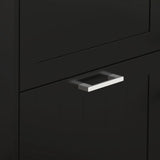 Three-Drawer Minimalistic Shoe Cabinet - Black T3398P423860
