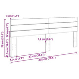Headboard 200 cm Solid Wood Oak 851983
