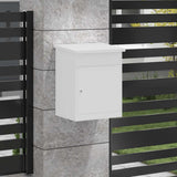 Parcel Drop Box with Storage White 47.5 x 38 x 59 cm Steel 874941