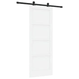Sliding Door ORKDAL White 78 x 202 cm Solid Pine Wood 3333443