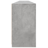 Sideboard with LED Lights Concrete Grey 283x37x67 cm 3209019