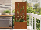 Garden Privacy Screen Rusty 50 x 150 cm Weathering steel 876468