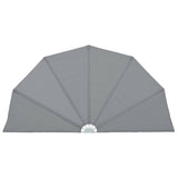 Collapsible Terrace Side Awning Grey 200 cm 44576