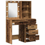 Dressing Table 2 pcs Brown 50 x 41 x 135 cm Engineered Wood 3334207