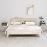 Bedside Cabinets HAMAR 2 pcs White 40x35x62 cm Solid Wood 340417