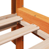 Bed Frame without Mattress Wax Brown 200x200 cm Solid Wood Pine 3309727
