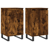 Sideboards 2 pcs Smoked Oak 40x35x70 cm Engineered Wood 831079