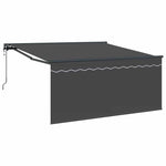 Retractable Awning Manual Grey and anthracite 350 x 250 cm 3330224