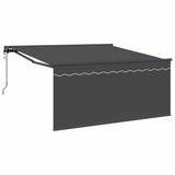 Retractable Awning Manual Grey and anthracite 350 x 250 cm 3330224