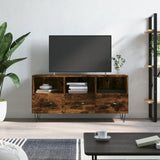 TV Cabinet Smoked Oak 102x36x50 cm Engineered Wood 829033