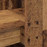 Desk with Shelf Old Wood 122 x 67 x 145 cm Engineered Wood 3337263