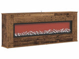 Electric Fireplace Old Wood 114 x 18 x 58.5 cm Engineered wood 8021061