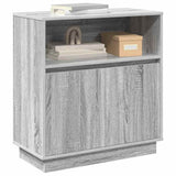 LED Sideboard Grey Sonoma 71 x 34.5 x 75 cm Engineered Wood 869655