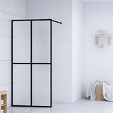 Walk-in Shower Screen Frosted Tempered Glass 118x190 cm 145692