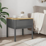Lamp Table FLORO Grey 55x55x54 cm Solid Wood Pine 374028