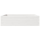 Garden Planter White 90x90x23 cm Solid Wood Pine 847204
