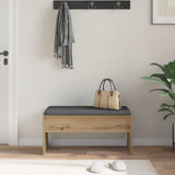 Hall Bench with Cushion Artisan Oak 83 x 38 x 40 cm 891559