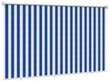 Outdoor Roller Blind 90% UV Block Blue and White Stripe HDPE 42035981