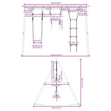 Outdoor Swing Set with Swing. Trapeze. Ladder 3283602