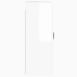 Wall Mounted Cabinets 2 pcs High Gloss White Engineered Wood 3197989